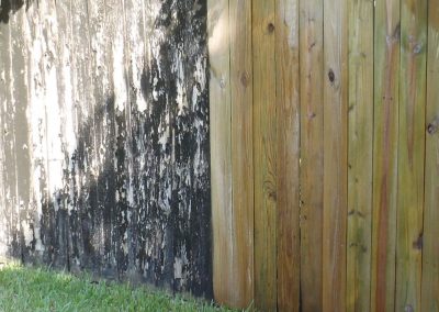 Wood Fence Pressure Washing